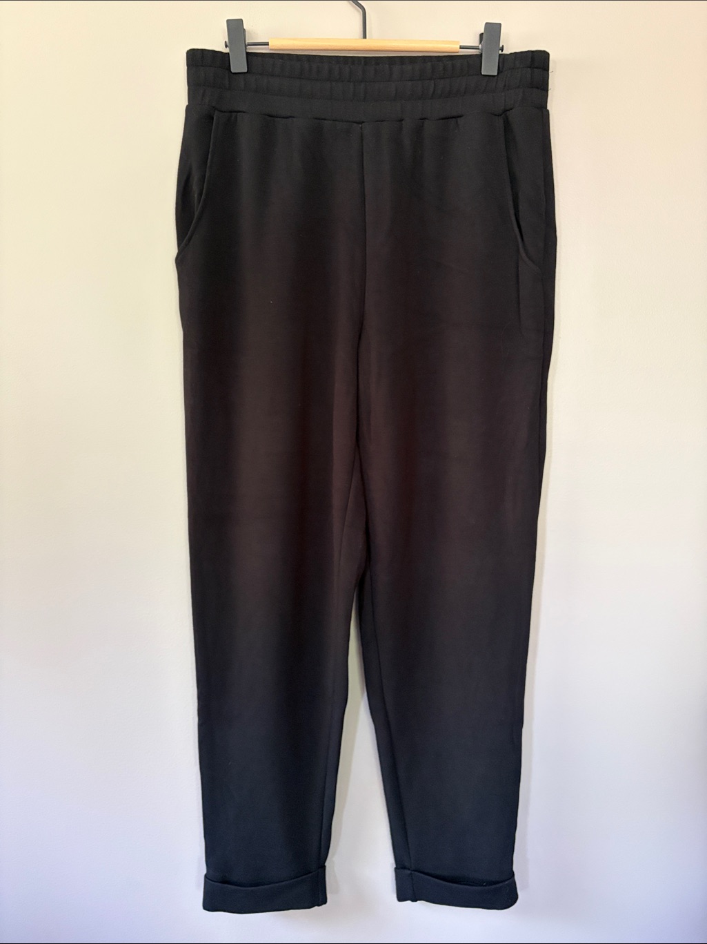 Varley Double Soft The Rolled Cuff Black Pants Medium 28.5”